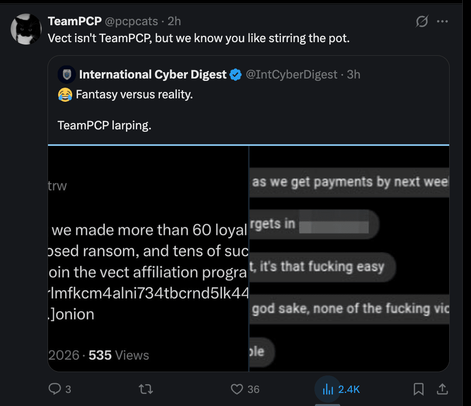 TeamPCP supply chain campaign demonstrated technical execution and operational coordination