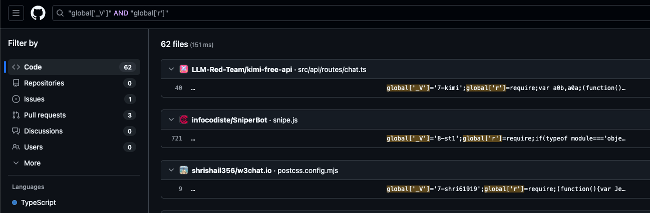 GitHub Search Results