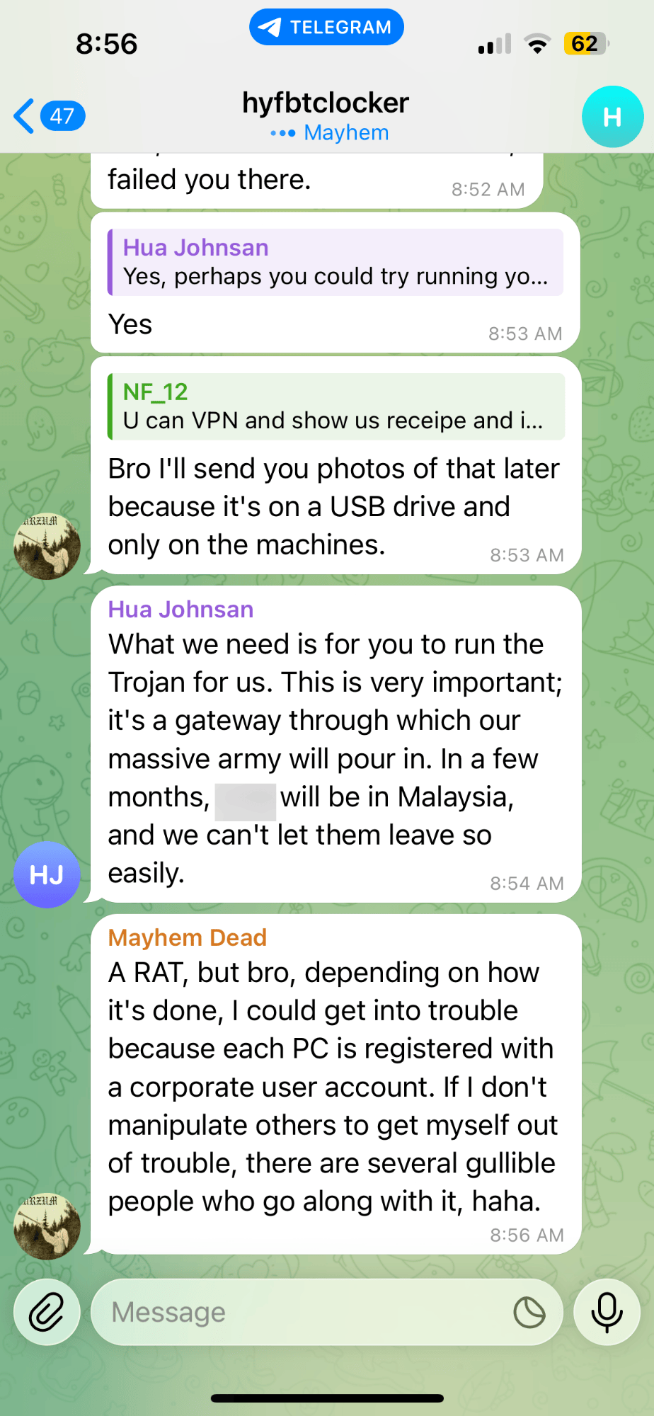Insider Threat conversation on access and sensitive data