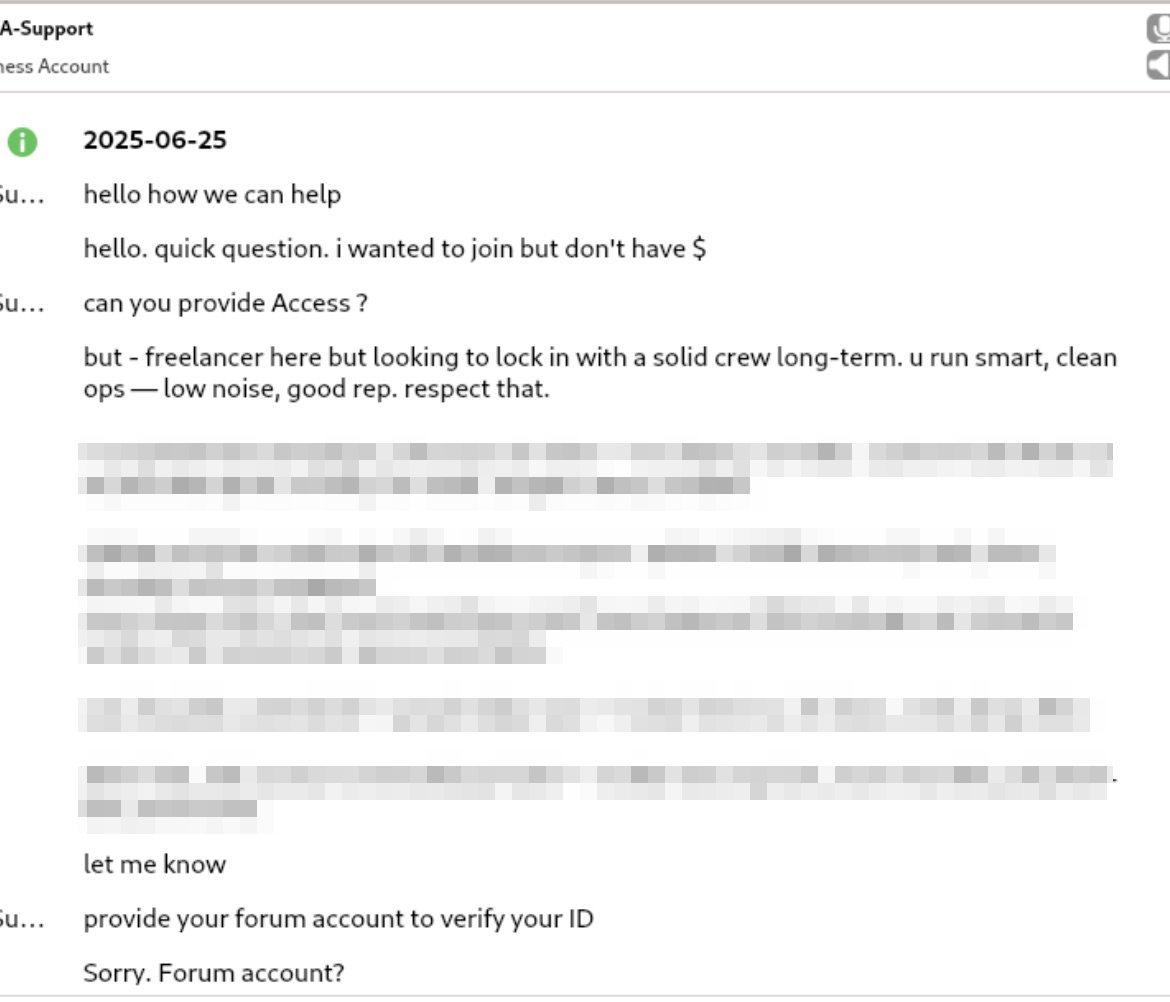 TOX conversation about vetting